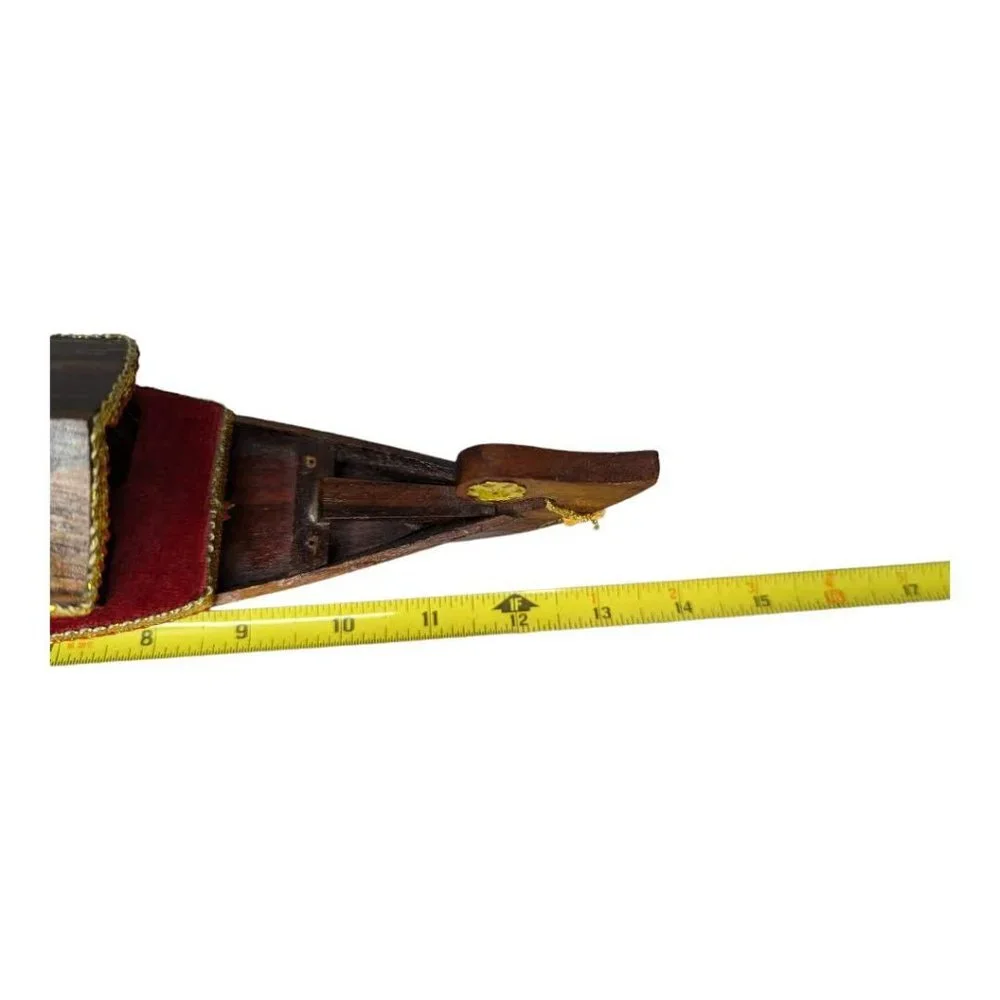 Vintage Wooden Snake Boat